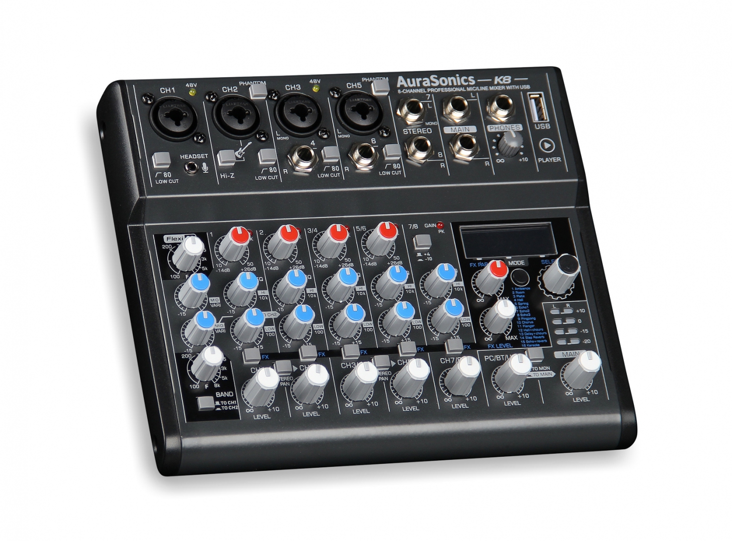 AuraSonics K8 компактный микшерный пульт в Амурской области