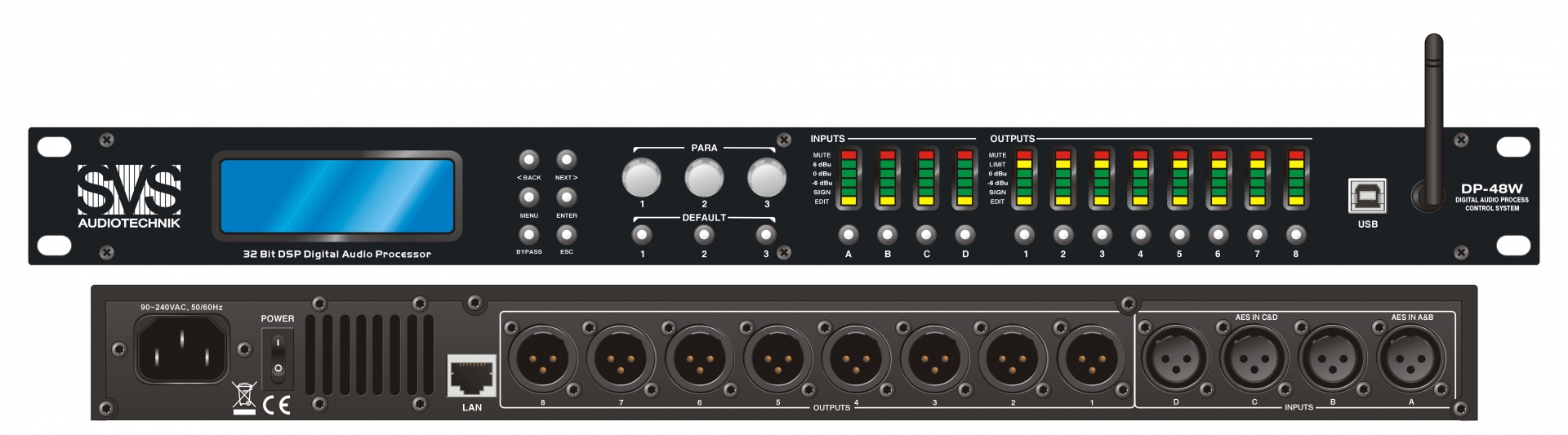 SVS Audiotechnik DP-48W Цифровой процессор: 4 входа 8 выходов в Амурской области