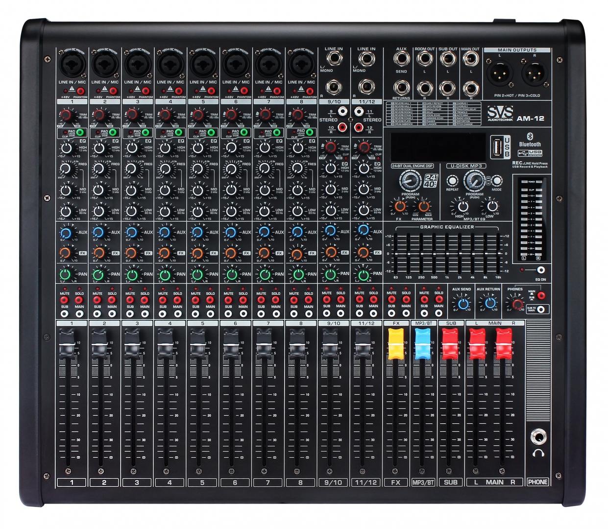 SVS Audiotechnik mixers AM-12 Микшерный пульт аналоговый, 12-канальный в Амурской области