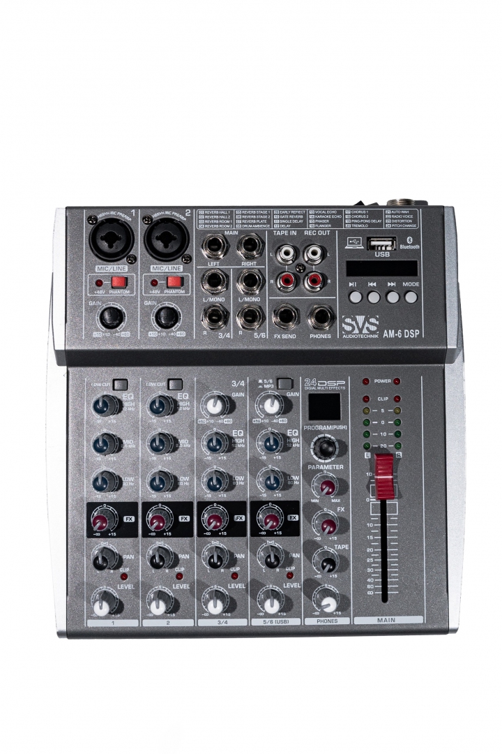 SVS Audiotechnik mixers AM-6 DSP Микшерный пульт аналоговый, 6-канальный SVS Audiotechnik mixers в Амурской области